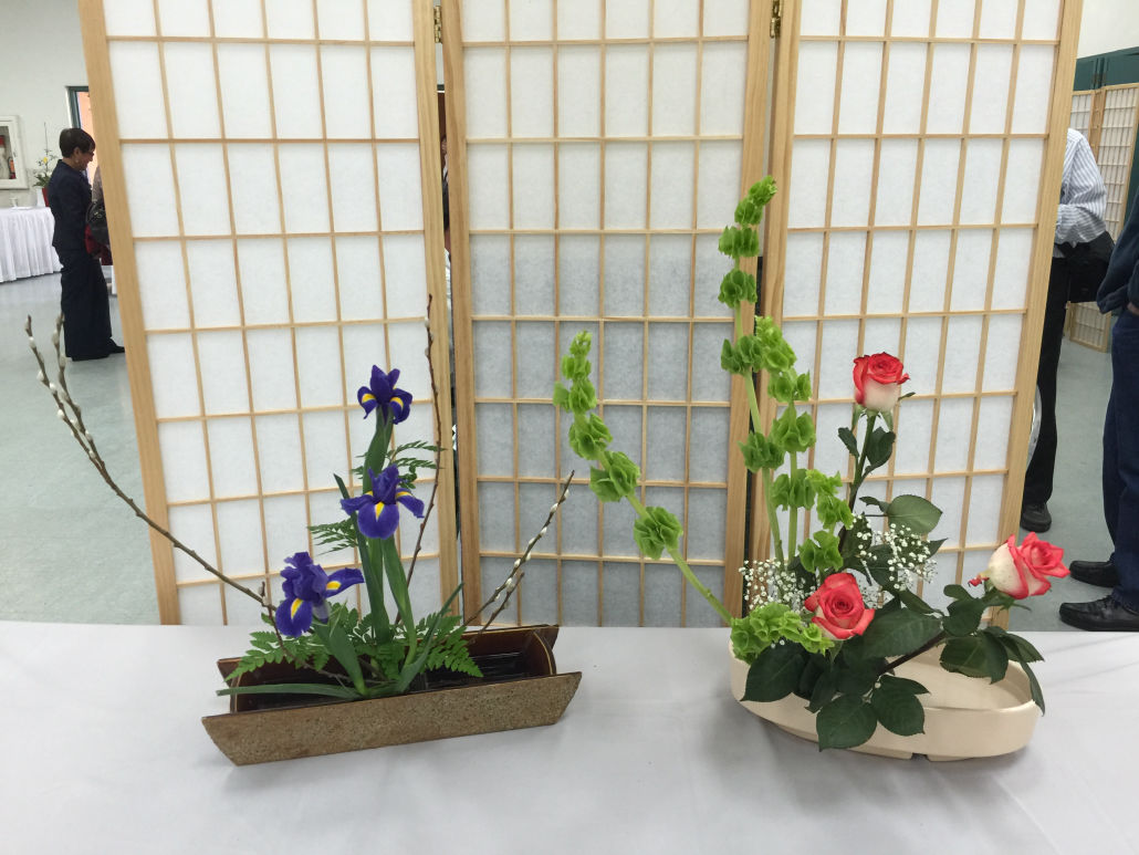 Ohara School of Ikebana Demonstration arrangements by Nakaba Emtesali