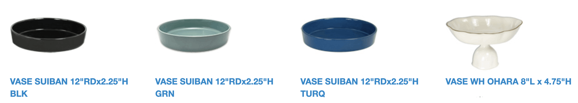 Ohara School of Ikebana containers