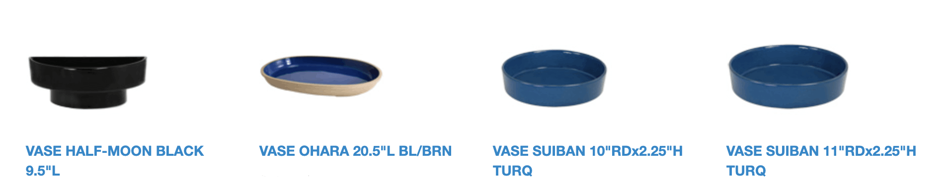 Ohara School of Ikebana containers