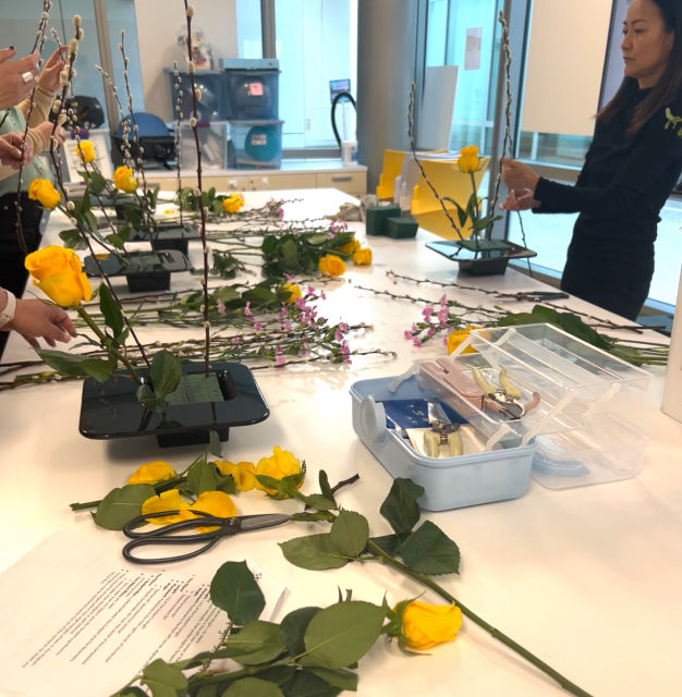 Ikebana Flower Arrangement Workshop by Nakaba Emtesali at UC San Diego Craft Center